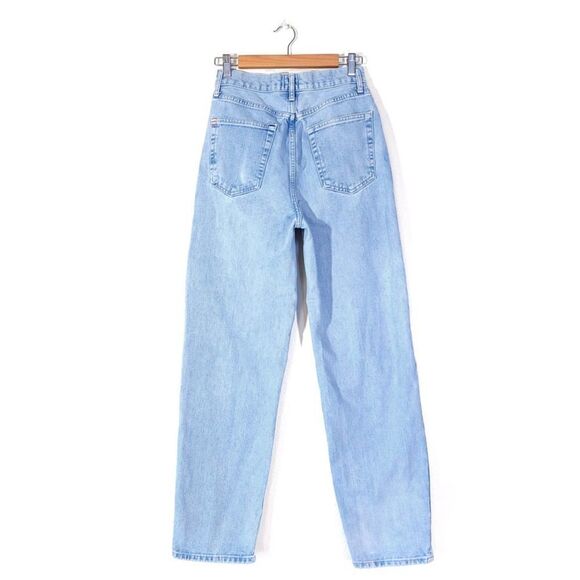 URBAN OUTFITTERS BDG Baggy Boyfriend High Rise Destroyed Jeans 90s Light Wash 27 - Picture 5 of 12